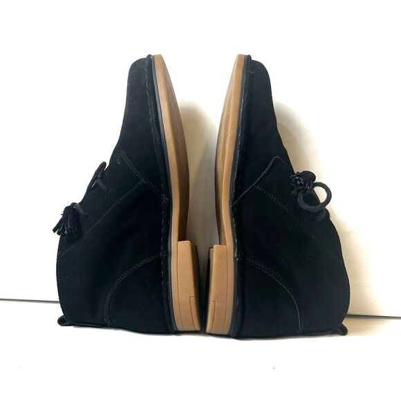 Tommy Bahama Evert Black Suede Leather Chukka Desert Ankle Booties Women's Sz 10 - Picture 6 of 11